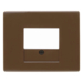 10350101 Centre plate with TAE cut-out Berker Arsys,  brown glossy