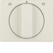 10770002 Centre plate with rotary knob for rotary switch for blinds Berker Arsys,  white glossy