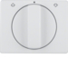 10770069 Centre plate with rotary knob for rotary switch for blinds Berker Arsys,  polar white glossy