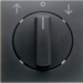 10801606 Centre plate with rotary knob for rotary switch for blinds anthracite,  matt