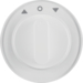 10802089 Centre plate with rotary knob for rotary switch for blinds Berker R.1/R.3/R.8, polar white glossy
