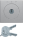 10816084 Centre plate with lock and push lock function for switch for blinds Key can be removed in 0 position