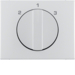 10887103 Centre plate with rotary knob for 3-step switch Berker K.5, Aluminium,  aluminium anodised
