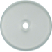 1090 Glass cover plate for rotary switch/spring-return push-button Serie Glas,  clear glossy