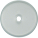 1090 Glass cover plate for rotary switch/spring-return push-button Serie Glas,  clear glossy