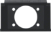 111105 Mounting plate for XLR built-in jack P-series with labelling field,  Aquatec IP44, black