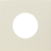 11248982 Centre plate for push-button/pilot lamp E10 Berker S.1/B.3/B.7, white glossy