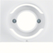 11677009 Centre plate for pilot lamp E14 Berker K.1, polar white glossy