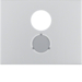 11847003 Centre plate for loudspeaker socket outlet Berker K.5, Aluminium,  aluminium anodised