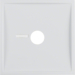 12368989 Centre plate for pneumatic call switch with lens,  polar white glossy