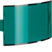 128903 Cover plate for info pilot lamp green,  transparent