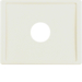 12980002 Centre plate with plug-in opening for nurse call systems Berker Arsys,  white glossy