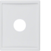 12980069 Centre plate with plug-in opening for nurse call systems Berker Arsys,  polar white glossy