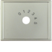 13019004 Centre plate with imprint "0 - 1 - 2 - 3 - 4 - 5" for small sound system Berker Arsys,  stainless steel matt,  lacquered