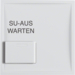 13088989 Centre plate with white button and imprint polar white glossy