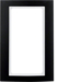 13093025 Frame with large cut-out Berker B.3, Aluminium black/polar white matt,  aluminium anodised