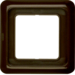 132801 Frame 1gang with sealing,  Splash-protected flush-mounted IP44, brown glossy