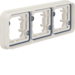 13303502 Frame 3gang horizontal for flush-mounted installation with sealing,  Berker W.1, polar white matt