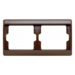 13630001 Frame 2gang horizontal Berker Arsys,  brown glossy