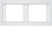 13637009 Frame 2gang horizontal Berker K.1, polar white glossy