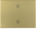 14040302 Wippe mit Aufdruck Symbol Pfeile Berker Arsys,  gold matt,  Aluminium eloxiert