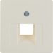 146802 Central plate for FCC socket outlet Central plate system,  white glossy