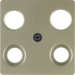 148311 Central plate for aerial socket 4hole (Hirschmann) Central plate system,  light bronze matt,  lacquered