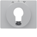 15047103 Centre plate for key push-button for blinds/key switch Berker K.5, aluminium,  matt,  lacquered