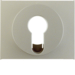 15057004 Centre plate for key switch/key push-button Berker K.5, stainless steel matt,  lacquered