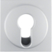 15071404 Centre plate for key switch/key push-button Berker S.1/B.3/B.7, aluminium,  matt,  lacquered