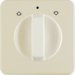 1529 Centre plate with rotary knob for rotary switch for blinds Splash-protected flush-mounted IP44, white glossy