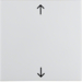16208919 Rocker with imprinted arrows symbol Berker S.1/B.3/B.7, polar white glossy