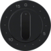 16322045 Centre plate for mechanical timer Berker R.1/R.3/R.8, black glossy