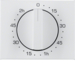 16357109 Centre plate for mechanical timer Berker K.1, polar white glossy