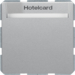 16406094 Relais-Schalter mit Zentralstück für Hotelcard Berker Q.1/Q.3/Q.7/Q.9, alu samt,  lackiert