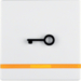 16516069 Wippe für Barrierefreies Bauen mit abtastbarem Symbol Tür,  mit oranger Linse,  Berker Q.1/Q.3/Q.7/Q.9, polarweiß samt