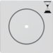 16746089 Centre plate for time relay insert Push-button with clear lens,  Berker Q.1/Q.3/Q.7/Q.9, polar white velvety