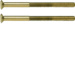 189512 Two-hole screws 2 x M3.5 x 50 mm Berker TS,  gold glossy,  24-carat galvanised