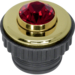 19650208 Push-button Siam Berker TS Crystal,  gold glossy