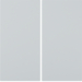 24121109 Rocker 2gang for EnOcean radio wall-transmitter module Berker S.1/B.3/B.7, polar white matt