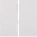 24121189 Rocker 2gang for EnOcean radio wall-transmitter module Berker S.1/B.3/B.7, polar white glossy