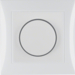 28198989 Rotary dimmer with cover plate Setting knob,  with soft-lock,  polar white glossy