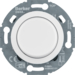 294410 Universal rotary dimmer with centre plate (R,  L,  C,  LED) with soft-lock,  Serie 1930/Glas,  polar white glossy