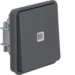 30863515 Control change-over switch insert,  rocker surface-mounted/flush-mounted with lens,  Berker W.1, grey matt