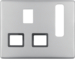 3313070004 Centre plate for socket outlets,  British Standard,  can be switched off Berker Arsys