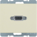 3315400002 VGA socket outlet Berker Arsys,  white glossy