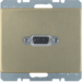 3315409011 VGA socket outlet Berker Arsys,  light bronze matt,  lacquered