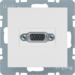 3315411909 VGA socket outlet with screw-in lift terminals,  Berker S.1/B.3/B.7, polar white matt