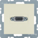 3315418982 VGA Steckdose mit Schraub-Liftklemmen,  Berker S.1/B.3/B.7, weiß glänzend
