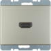 3315429004 High definition socket outlet Berker Arsys,  stainless steel matt,  lacquered